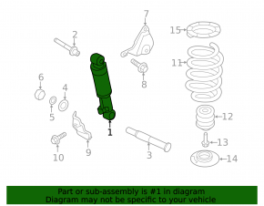 Rear left shock absorber Hyundai Santa FE Sport 13-15 pre-restored FWD