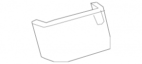 Toyota Prius 50 16-22 black lower left dashboard trim