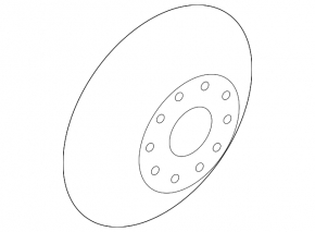 Rear left brake disc Audi TT 15-23 310/22mm