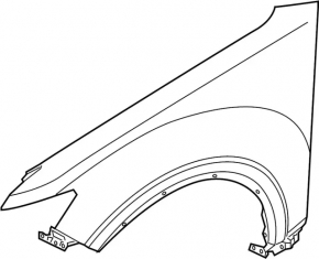 Front left wing Infiniti FX35 FX45 03-08