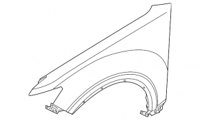 Front left wing Infiniti FX35 FX45 03-08