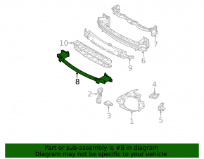 Mitsubishi Outlander 22-25 front bumper lower reinforcement