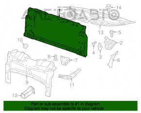 TV panel radiator Chrysler 200 15-17 metal