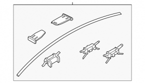 Right roof trim for Kia K5 2021-2024