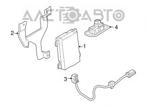 Bluetooth handsfree communication module Mitsubishi Outlander Sport ASX 10-17