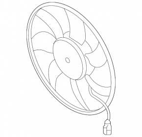 Cooling Fan Audi A4 B9 17- 2.0T