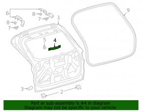 Ford Escape MK4 20 Tailgate Vibration Damper -