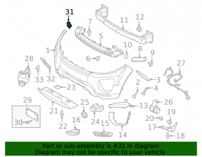 Right headlight washer cap with bracket for Land Rover Range Rover Evoque 12-18