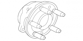 Front right hub for Land Rover Discovery 20-25