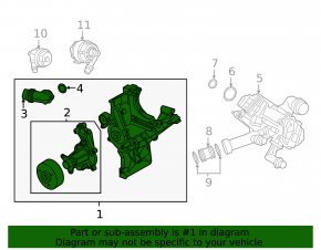 Water pump BMW 7 G11 G12 16-22 B58