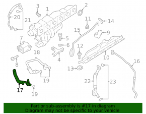 Cooling system hose BMW X4 F26 15-18 3.0T