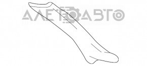 Front pillar trim right Lincoln Town Car 98-11 black