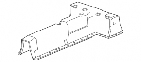 Chevrolet Volt 11-15 VVB housing upper part, cracks