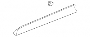 Door trim lower front left Chevrolet Equinox 10-17 structure, rubbed