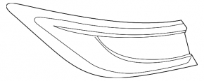 Outer wing light right Infiniti QX50 19-