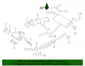 Exhaust Flap Actuator Volvo XC90 16-22 AWD