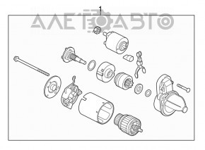 Starter Kia Forte 4d 14-16 under isg