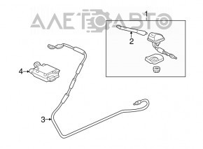 Antenna rod Honda CRV 12-16