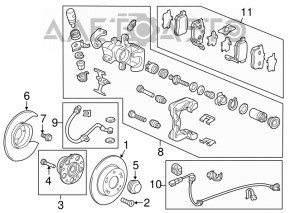 Brake Disc Cover Rear Left Honda CRZ 11-15