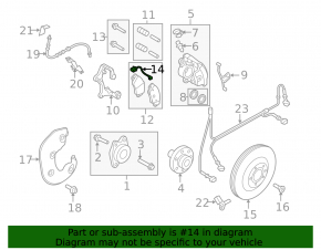 Brake pad wear sensor front left Audi A4 B8 08-16
