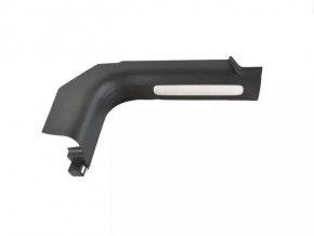 Door sill trim front left Jeep Cherokee KL 14 - black with chrome, scratches