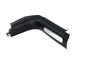 Door sill trim front left Jeep Cherokee KL 14 - black with chrome, scratches