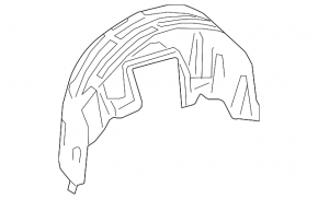 Rear right fender liner Toyota Venza 21-