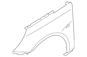 Front left wing Hyundai Sonata 11-15