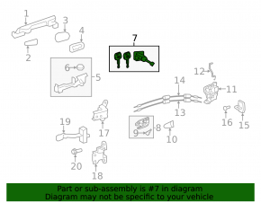 Front left door lock cylinder Toyota Camry v50 12-14