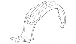 Front right fender liner Acura ILX 13-15 prerest