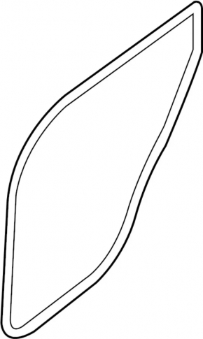Rear right door seal for Infiniti JX35 QX60 13-16 black