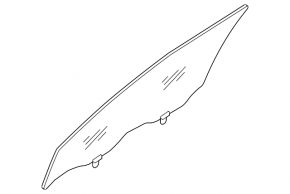 Front left door glass for Nissan Rogue 21-26 JP built, triplex