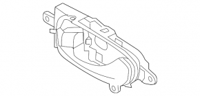Nissan Murano z51 09-14 beige inner rear right door handle
