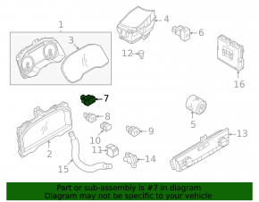 Mitsubishi Outlander 22-25 instrument panel light control button