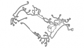 Underhood wiring with fuse box for a 1995 Hyundai Sonata (USA)