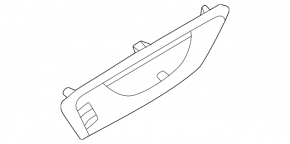 Subaru Forester 2025-26 front left door trim panel, glossy black