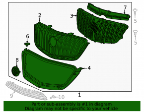 Buick Encore 13-16 grille