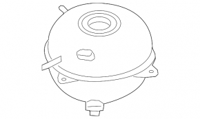Expansion tank for cooling Porsche Macan 15-19 2.9T, 3.0T, 3.6T without cap