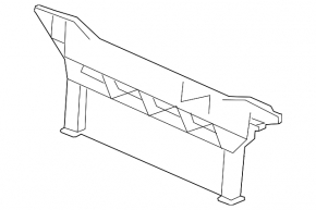 Porsche Panamera 12-13 radiator grille frame