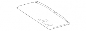 Mercedes H247 GLA 20-26 trunk trough on the body