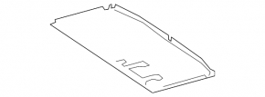 Mercedes H247 GLA 20-26 trunk trough