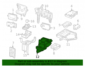 Radio Satellite Receiver Mount for Mercedes C-Class W205 15-18