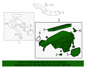 Mercedes GLC 300 20-22 air filter housing