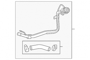 Fuel filler neck Ford Fiesta 11-19 1.6