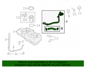 Fuel filler neck Ford Fiesta 11-19 1.6