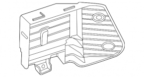 Blind Spot Sensor Mount Left Lincoln MKZ 13-16