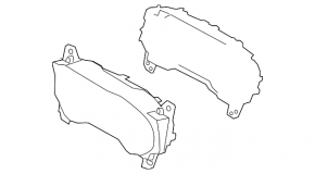 Instrument cluster Lincoln MKC 15-