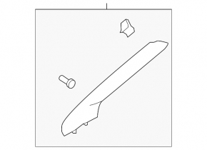 Front pillar trim, upper right, Ford Focus mk3 11-18, gray