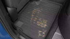 Subaru Forester 19-24 SK front right floor mat, black rubber