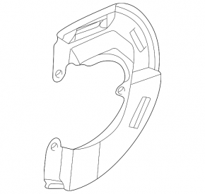 Front left brake disc cover for Mitsubishi Galant 2010-2011